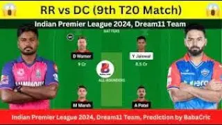 🏏💥 IPL 2024 T20: RR vs DC Dream11 Prediction & Match Analysis | Exciting Cricket Showdown!