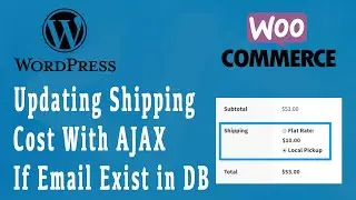 Update shipping costs on checkout using ajax | WooCommerce