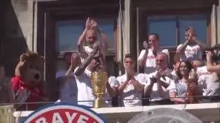 FC Bayern M&uuml;nchen Double Feier Marienplatz M&uuml;nchen am 22 05 2016 Teil XII