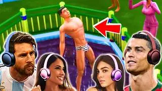 Messi & Ronaldo play SIMS 4 with Antonela & Georgina! (Part 4)