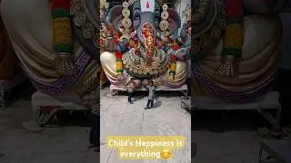 Even Kids Love bappa😊|Dhoolpet Ganesh 2024|kids Happiness is Everything #trending #kids #happy #baby