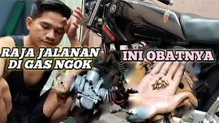 Rx king pagi susah hidup harus di choke di gas ngok ll begini cara mengatasinya / service karburator