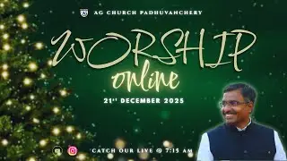 🔴 LIVE | Sunday Revival Worship | AGCP Chennai | Ps. Kreslin | 21st Dec 2025