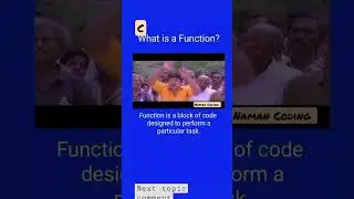 What is functions? | Calling Functions