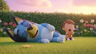 Bluey Correu Atrás de Borboletas no Jardim 🌼🐶 | Canções Infantis e Rimas para Crianças