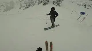 Skiing Breakover run at Alplental, Wa. February 5, 2025