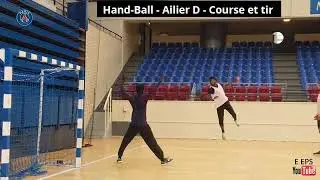 Hand-Ball - Ailier D - Course et tir