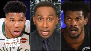 Stephen A. calls out Giannis: ‘Why didn’t you ask to guard’ Jimmy Butler? | First Take