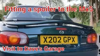 How to install a spoiler on a car #mx5 #miata #DavesGarageuk