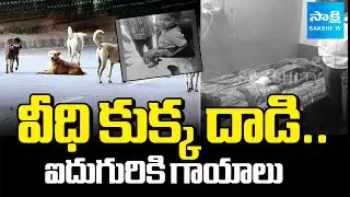 వీధి కుక్క దాడి.. ఐదుగురికి గాయాలు | Five Children Injured in Stray Dog Attack | Sakshi TV