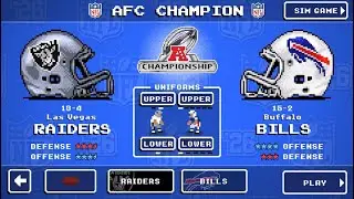 NFL Retro Bowl 26: AFC Champion: Las Vegas Raiders VS Buffalo Bills #nfl 