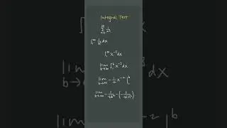 😳😳 How to use the INTEGRAL TEST for convergence 🥸🥸 #apcalculus #apcalc #unit5 #shorts