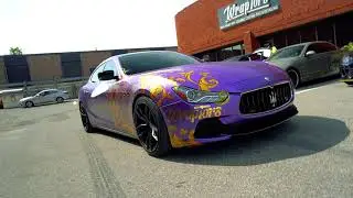 MASERATI GHIBLI CUSTOM VERSACE WRAP│#WRAPTORS