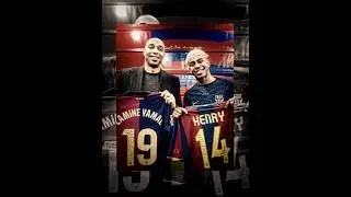 Henry And Yamal Meetup 🥶🔥 #yamal #thieryhenry #barcelona #footballshorts