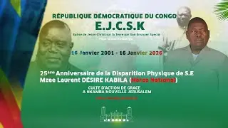 CULTE D'ACTION DE GRACE DU 16 JANVIER 2026 À NKAMBA