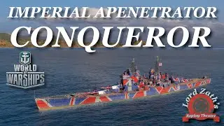 Imperial APenetrator Conqueror Tier 10 British BB Arms Race Sleeping Giant South Spawn WoWs