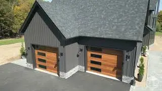 Сайдинг из стальных досок и планок темно-угольного цвета &mdash; TruLog Steel Siding