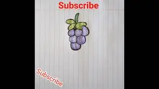 watch me draw a grape fruit 😲🍇🍇#goviral #easyartlover #viralshorts