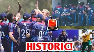 HISTORIC! Namibia BEATS South Africa in T20I 🚨 NAM vs SA T20 Cricket News Facts