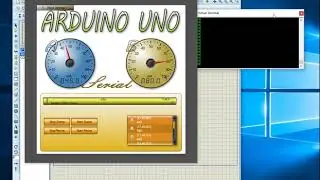 X SCADA VULKAN + PROTEUS + ARDUINO   VISUAL LANGUAGE TEST