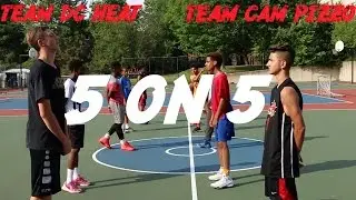 Team Dc Heat V.S. Team Cam Pizzo! | 5 On 5 Basketball With Fans!