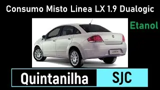 ETANOL - Consumo Misto Fiat Linea LX 1.9 Dualogic 2010