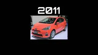 Evolution Of Toyota Aqua (2011-2023)#evolution #toyota #aqua #toyotaaqua #fypシ #evolutionofcars55