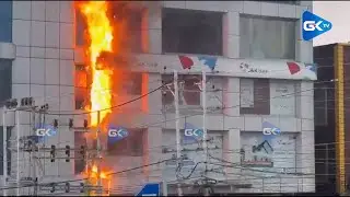 Fire breaks out at multi-storey building in Srinagar's Rajbagh