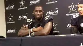 Stephen Weatherly, Darreon Herring and Andrew Williamson following Missouri win