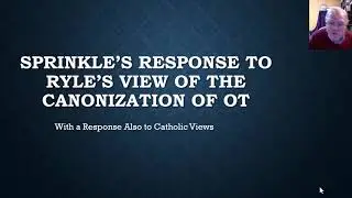 Canon of the Old Testament Part 3   Conservative Response 1