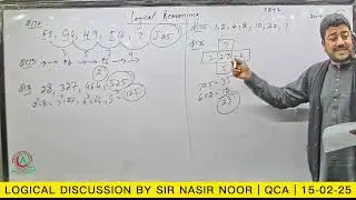 Logical Test Discussion By Sir Nasir Noor | MDCAT Repeaters Series-1 (Test-1) | QCA | Date: 15-02-26