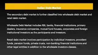 Indian Debt Market (XIII)
