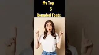 My Top 5 Rounded Font Free//Graphic Designer don't Miss 🔥💯😲#shorts#Technical Ar Hassnain