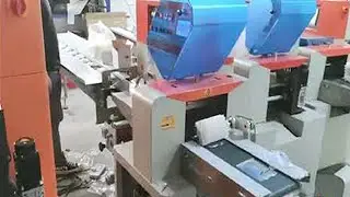 Nitrile gloves flow wrapping packing machine film wrapper equipment