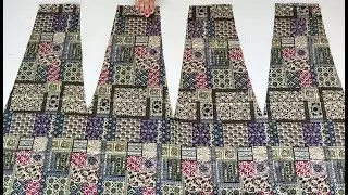 Very Easy Flared Anarkali Kurti cutting and stitching | Designer Panel Kurti cutting and stitching