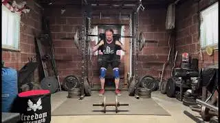 SSB Paused Pin Squats,  2