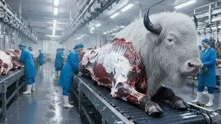 Inside Meat and Leather Factory: From Bison to  Meat and Leather Luxury Goods (Full Process)