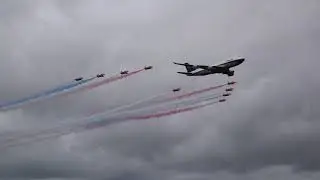 BOAC 747 & Red Arrows Flypast - RIAT 2019 - 20/07/19