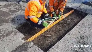 Schadensbehebung an einer NANO_TRENCH&reg; Trasse