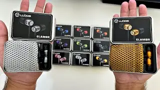LUDOS CLAMOR Budget Earphones with Memory Foam Tips, Mic & Volume Control - Only &pound;13