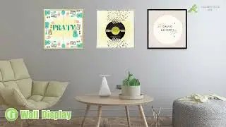 Golden State Art, 12.5x12.5 Aluminum Vinyl Record Album Cover Frame Display