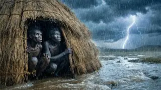 Can Early Humans Survive the Storm with a Simple Shelter?