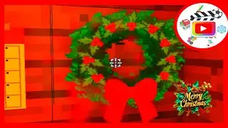 Minecraft Game Cartoon - YouTube #265 - How to Make a New Year's Wreath #christmasminecraft