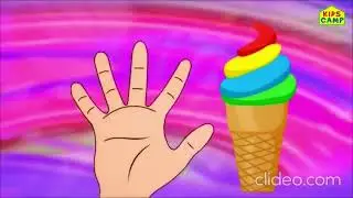 Kids camp ice cream finger family reversed