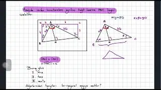 AYT TRİGONOMETRİ - Dik Üçgende Trigonometrik Oranlar 