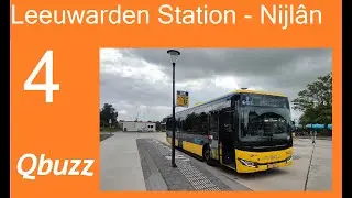 Qbuzz Friesland Trajectvideo Buslijn 4 Leeuwarden Station - Nijl&acirc;n