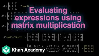 Evaluating expressions using matrix multiplication | Matrices | Grade 12 | Math | Khan Academy