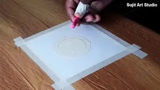 Dad, Mom and Baby Elephant Love Scenery / Easy Oil Pastel Drawing for beginners - Step by Step