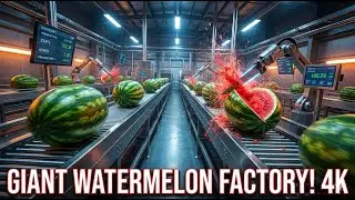 🍉You&rsquo;ve Never Seen Watermelons Processed Like This | Mega Factory Tour