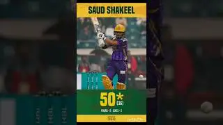 Fifty on PSL debut for Saud Shakeel.#HBLPSL9 #PZvsQG  #cricket